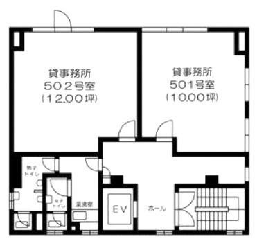 第3江波戸ビル502 間取り図