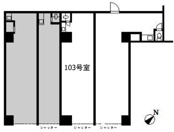 シティハイツ日本橋103 間取り図