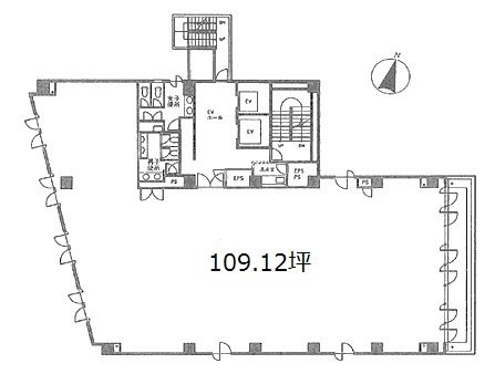 イトーピア岩本町ANNEXビル6F 間取り図