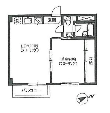 ハイライフ西新宿ビル313 間取り図