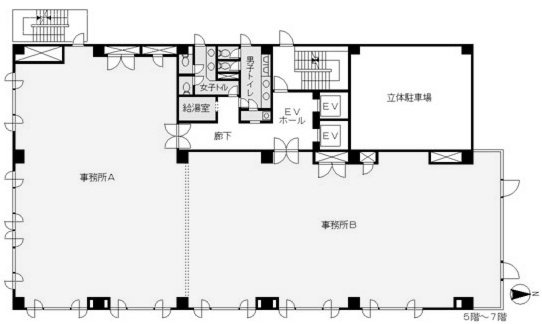 京王府中2丁目ビル7F 間取り図