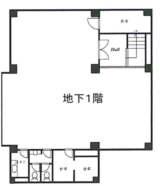 T&AビルB1F 間取り図