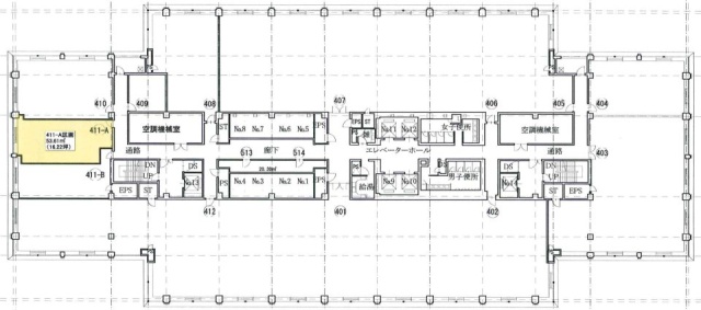 丸の内郵船ビル411-A 間取り図