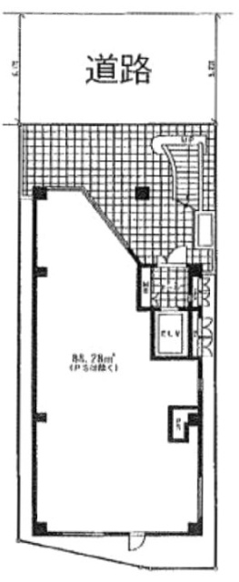 三共ビル1F 間取り図