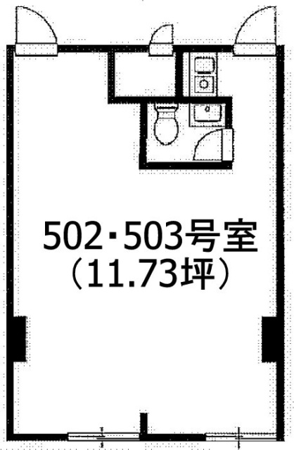 ワコーレ新宿第一ビル502・503 間取り図