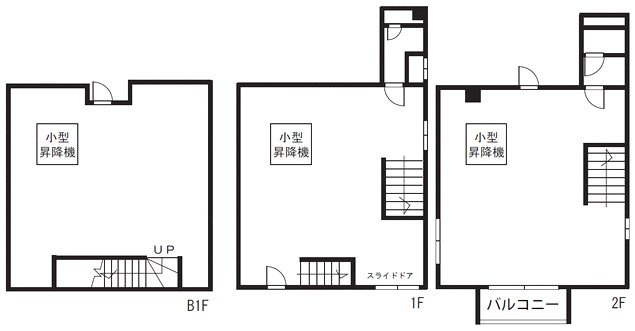 ゴールド赤坂B1F～2F 間取り図