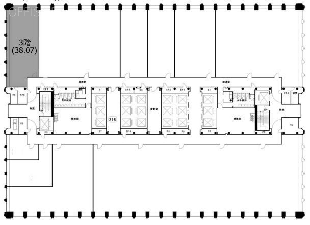 三田国際ビル3F 間取り図