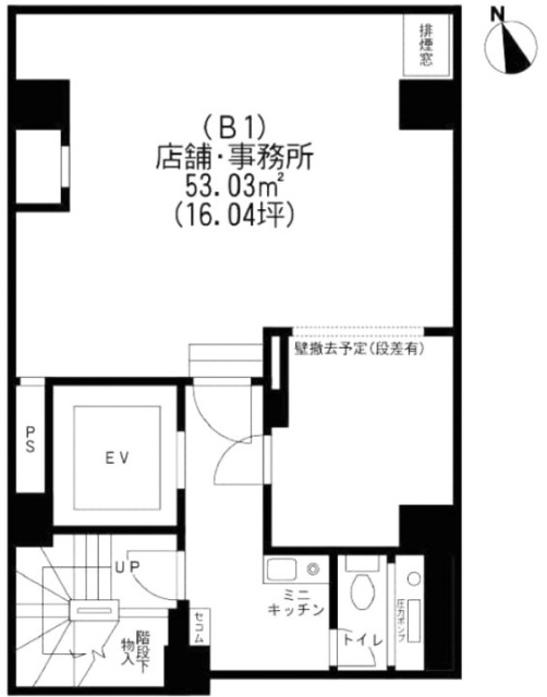 ハイポイントビルB1F 間取り図