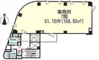 東京建物大森ビル7F 間取り図