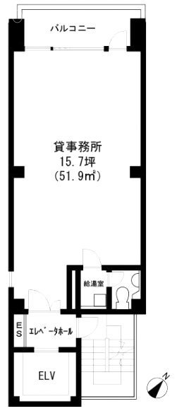 松本ビル2F 間取り図