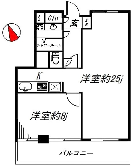 武蔵小杉ビル402 間取り図