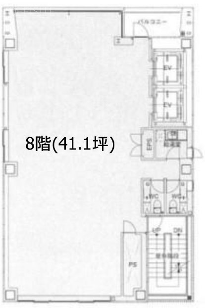 DAI3銀座本社ビル8F 間取り図