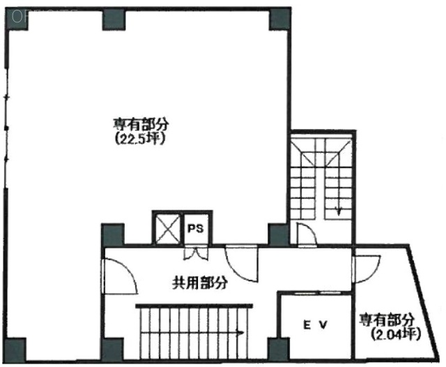 第一オスカービル7F 間取り図