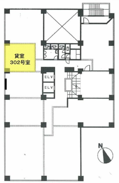 弁護士ビル302 間取り図