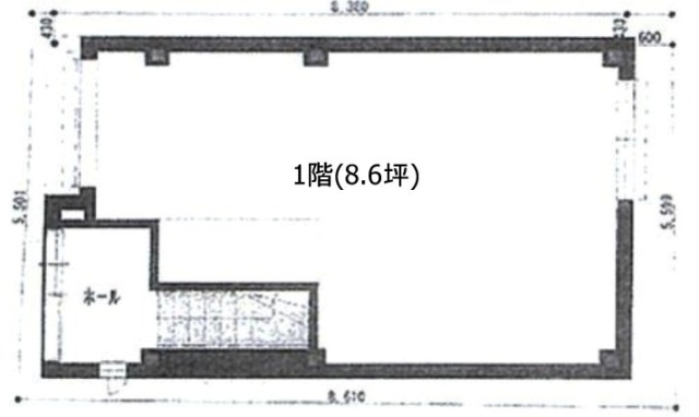高砂ビルⅠ1F 間取り図