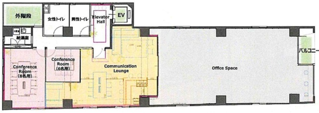 日本橋人形町スクエア6F 間取り図