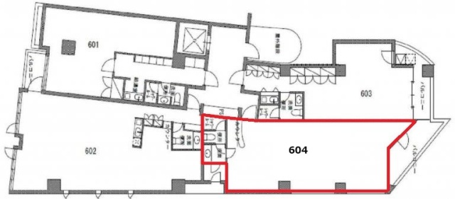 都住創山吹町ビル604 間取り図