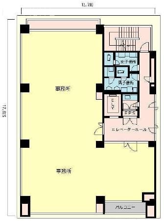 かみちビル3F 間取り図