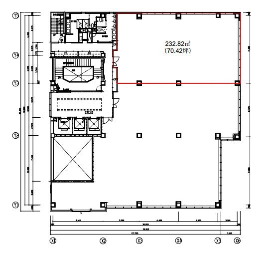 白金高輪ステーションビル5A 間取り図