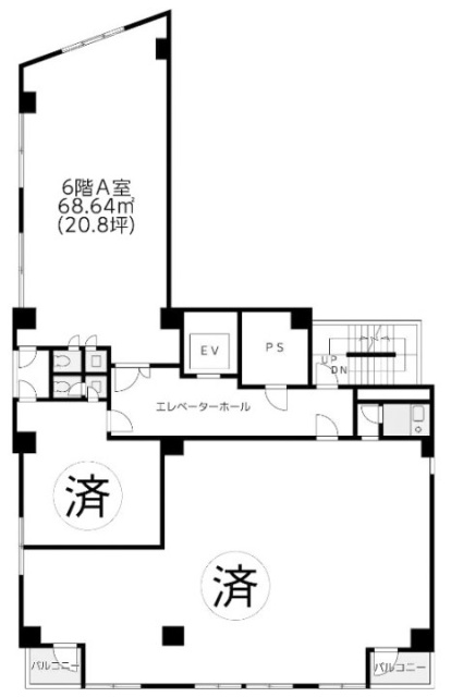 島田ビルA 間取り図
