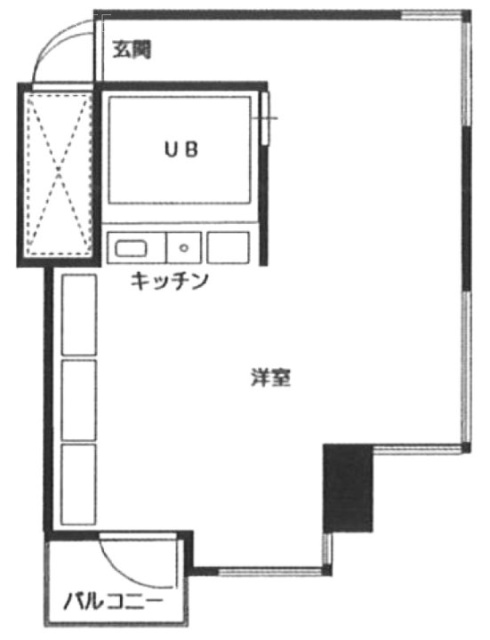 キャッスル新宿ビル14F 間取り図