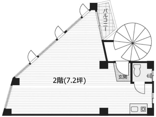 岩崎ビル2F 間取り図