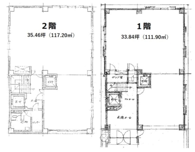 成山堂ビル1F～2F 間取り図