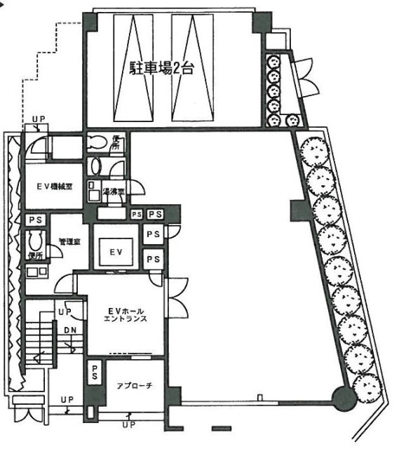 井門西五反田ビル1F 間取り図