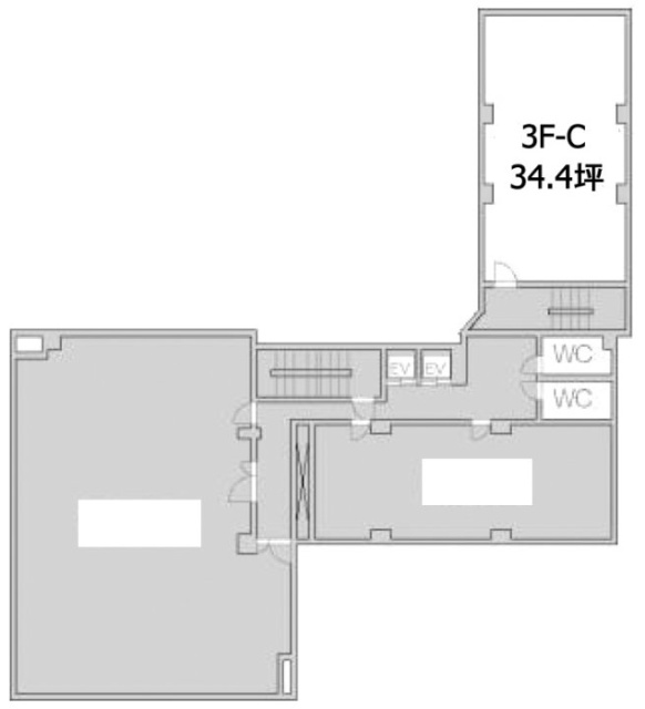 第一カスヤビルC 間取り図