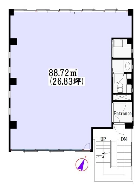 セルクル赤坂2F 間取り図