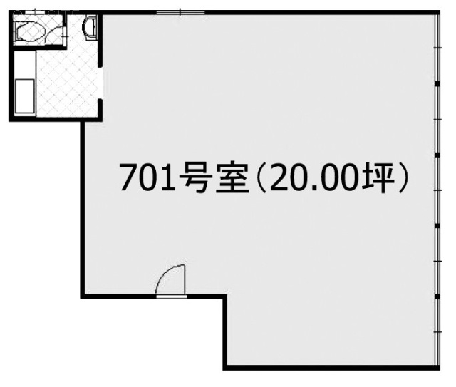 新倉ビル701 間取り図