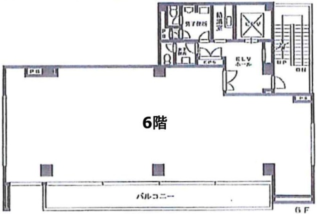 泉田町ビル6F 間取り図