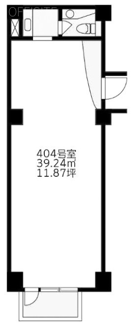 神田クレストビル404 間取り図