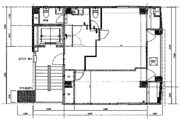 ゴールド赤坂6F 間取り図