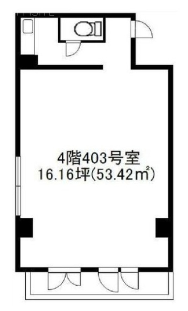 さいかち坂ビル403 間取り図