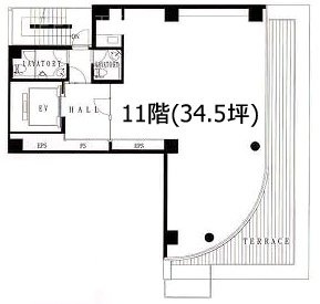 Mayapada Shiodome Plaza11F 間取り図