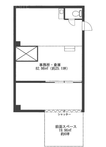 サニーハイム池袋ビルB1F 間取り図