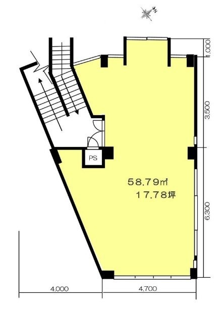 月の家ビル3F 間取り図