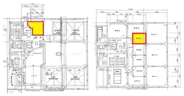 渋谷パインビルB1F～B2F 間取り図