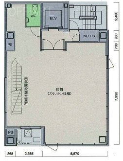 マオビル2F 間取り図