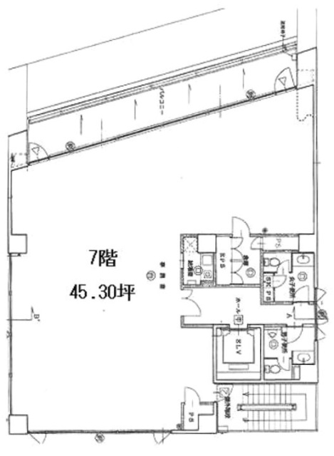 飯田橋メインビル7F 間取り図