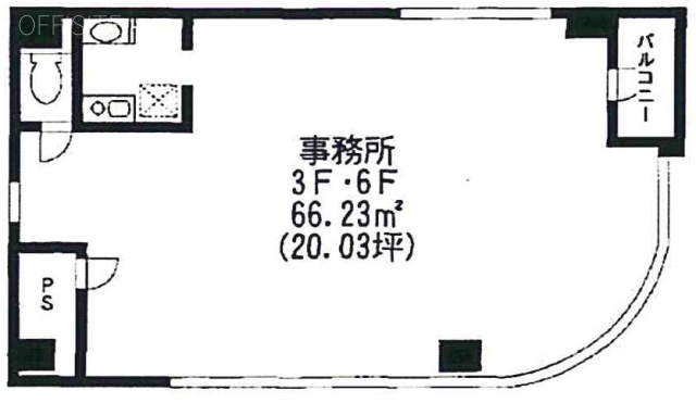 元浜町三橋ビル3F 間取り図