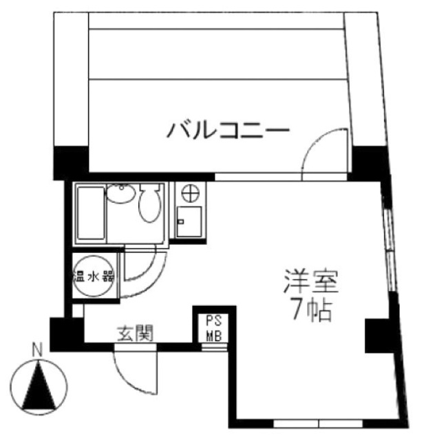 ハイベール三田ビル403 間取り図
