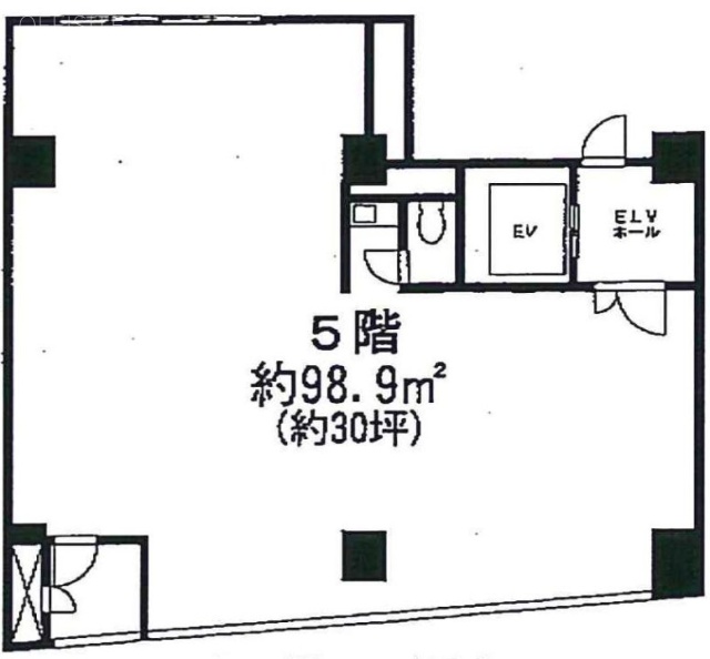 山口ビル(旧館)5F 間取り図