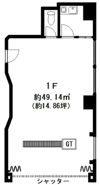 渡辺ビル1F 間取り図