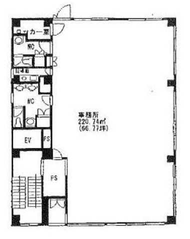 第8横溝ビル1F 間取り図