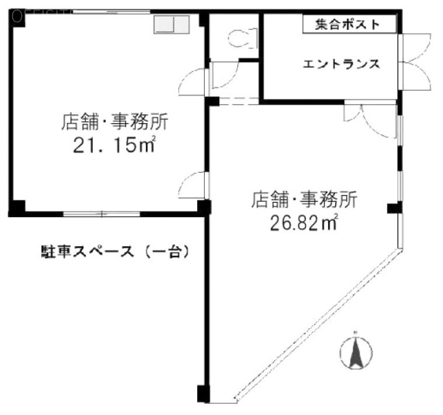 赤津ビル1F 間取り図