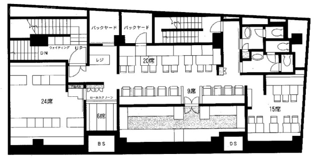銀座菊正ビルB1F 間取り図