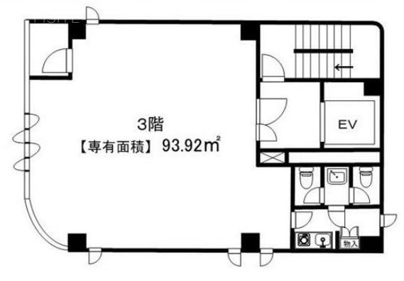西八ビル3F 間取り図