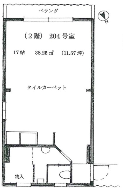明治ハイム204 間取り図